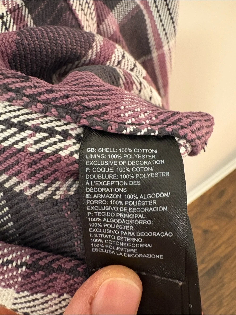 The North Face Plum Plaid Lined Flannel Shirt Jacket — Size L 🍂